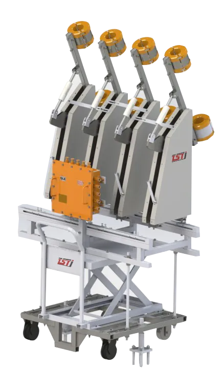 出口型落地式钢丝绳自动探伤系统